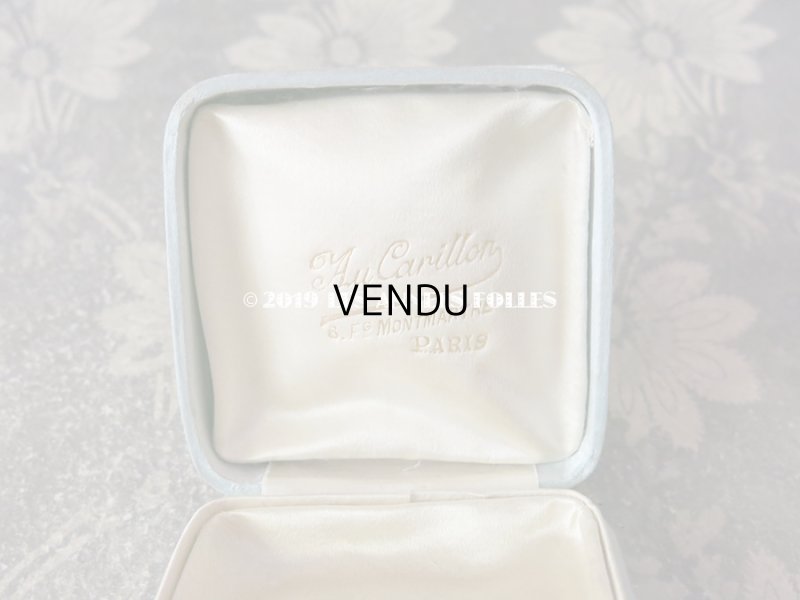 画像3: アンティーク ジュエリーボックス シルクサテン パウダーブルー