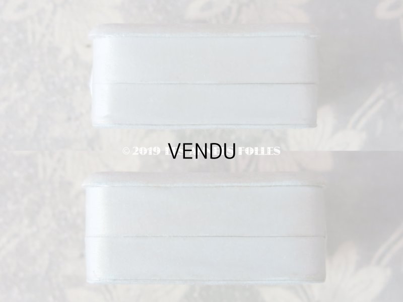 画像8: アンティーク ジュエリーボックス シルクサテン パウダーブルー