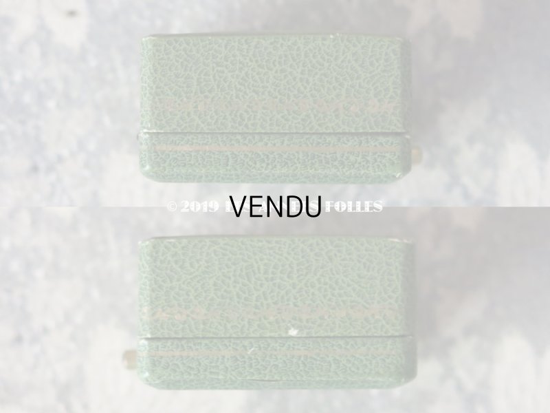 画像4: アンティーク ジュエリーボックス 金彩入り グリーン (17)