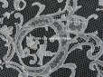 画像9: 19世紀　アンティーク 結婚式のバルブ・ド・ボネ 白い鳩 & 蝶々 & 花かご アプリカシオン・ブリュッセル (ポワン・ド・ガーズ)　 (9)