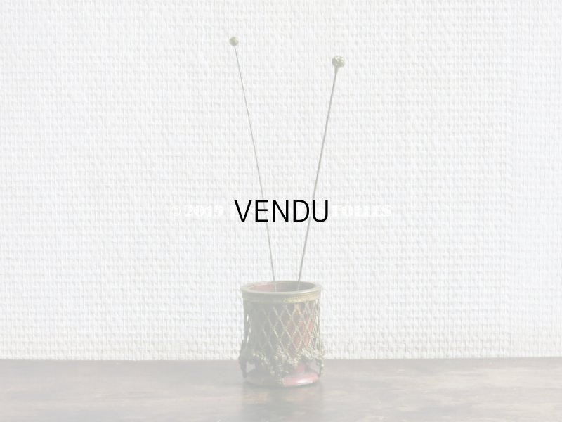 画像11: ＊蚤の市＊19世紀 ナポレオン3世時代 アンティーク ピンクッション 薔薇のガーランド