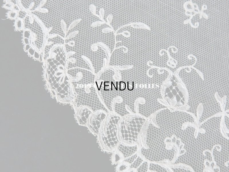 画像3: 新品同様 19世紀 アンティーク ミサ用のヴェール アプリカシオン・アングレテール