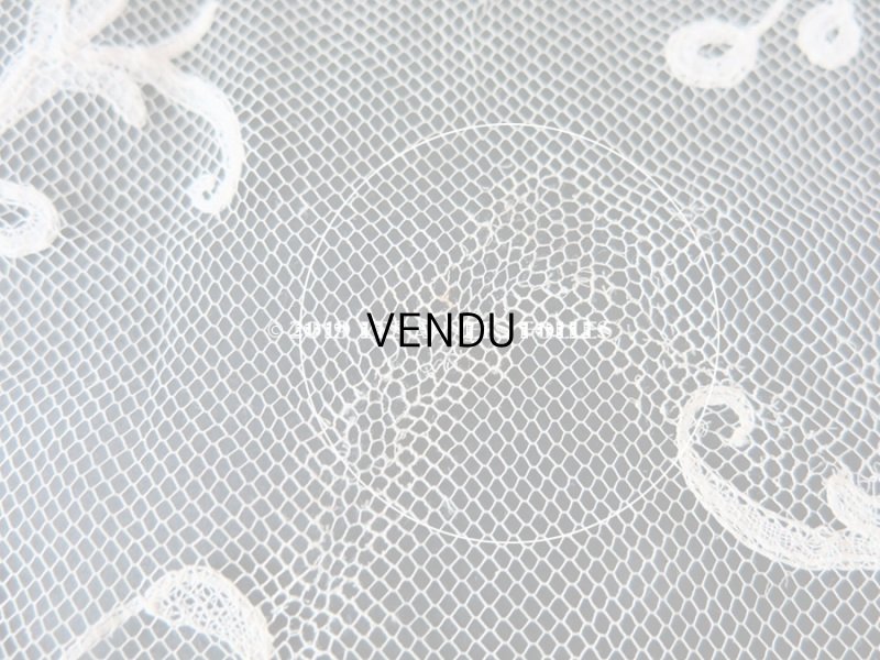 画像14: 19世紀　アンティーク バテム（洗礼式)用の大きなヴェール アプリカシオン・アングレテール　255×54cm