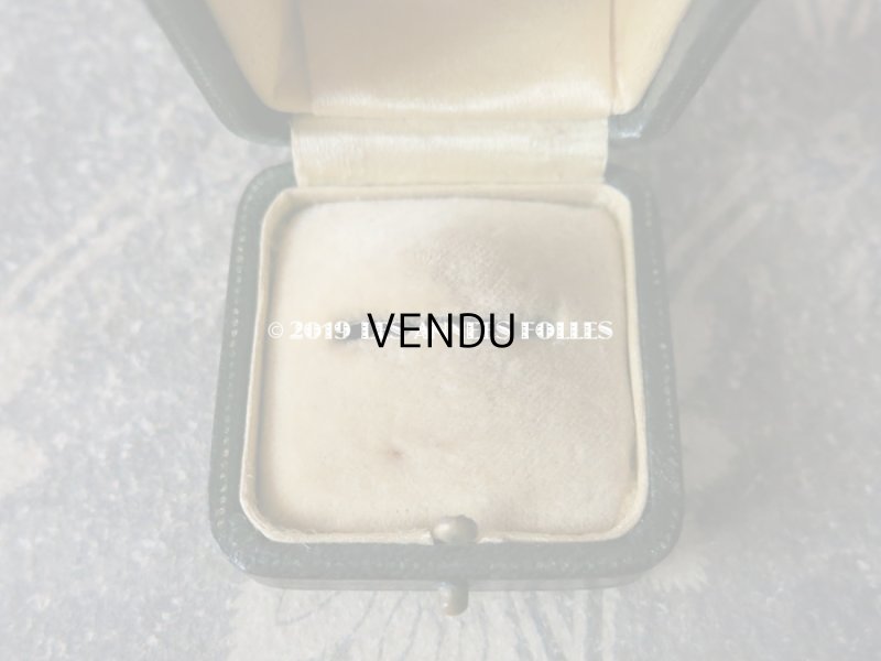 画像4: アンティーク 本革製 ジュエリーボックス  リングボックス 黒 (18)