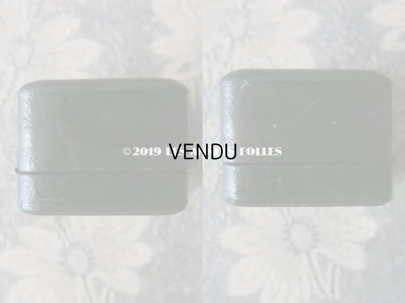 画像7: アンティーク 本革製 ジュエリーボックス  リングボックス 黒 (18)