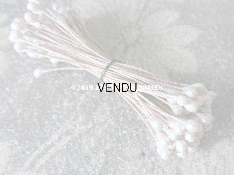 画像3: アンティーク ペップ パール加工 コサージュ用 花芯 