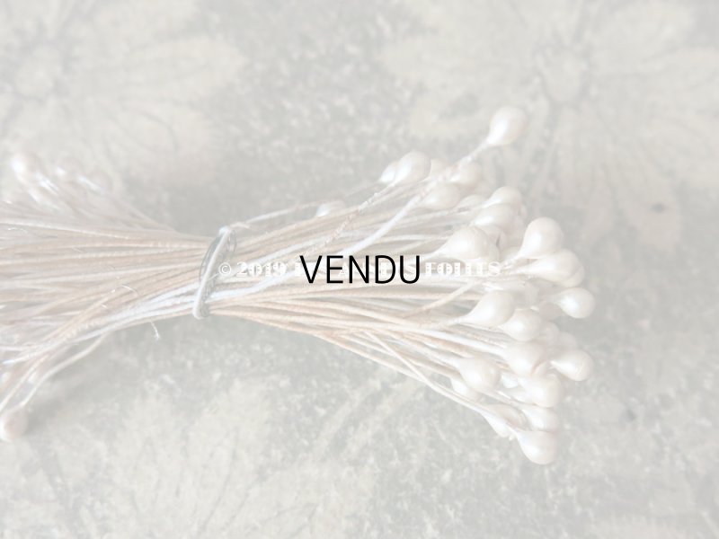 画像6: アンティーク ペップ パール加工 コサージュ用 花芯 