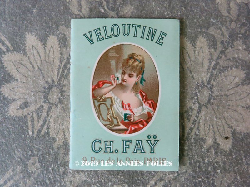 画像1: 1887年 アンティーク パピエ・ダルメニイ  VELOUTINE - CH.FAY PARIS  -