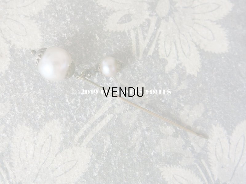 画像7: アンティーク パールのハットピン エパングル