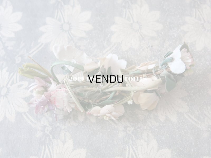 画像3: アンティーク 草花のリース ドールハット用 