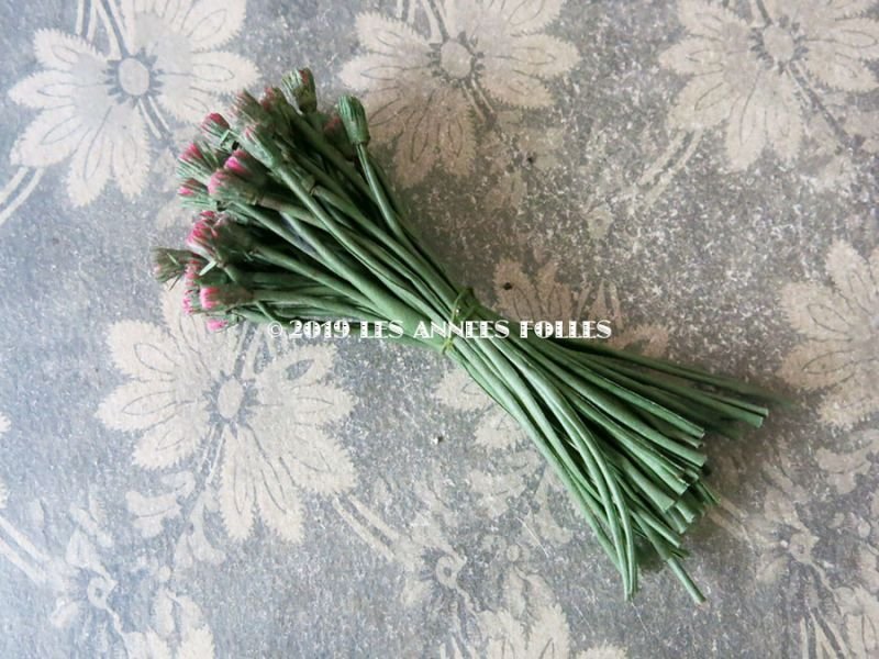 画像7: アンティーク デイジーの蕾の布花