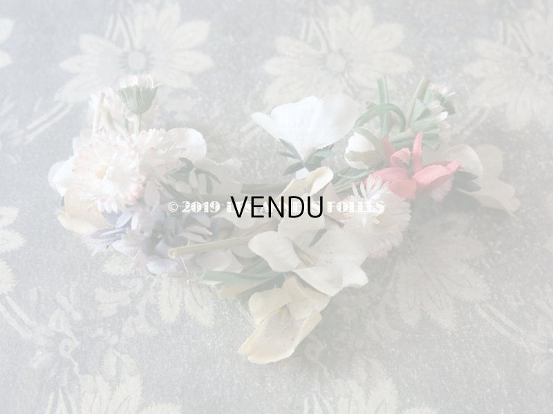 画像9: アンティーク 草花のリース ドールハット用 