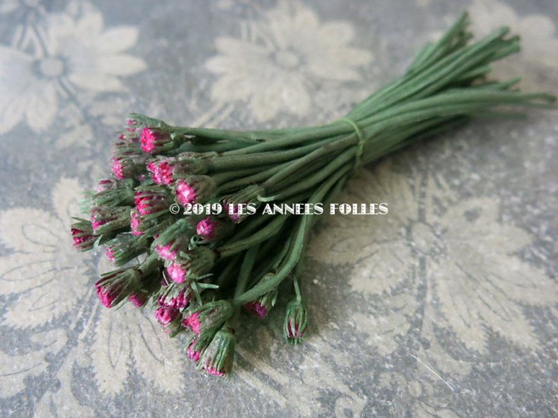 画像3: アンティーク デイジーの蕾の布花