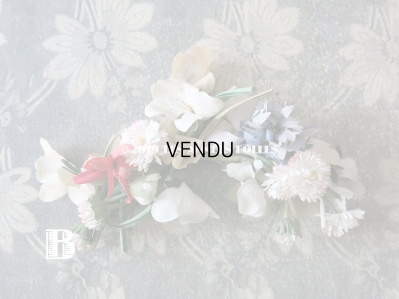 画像15: アンティーク 草花のリース ドールハット用 