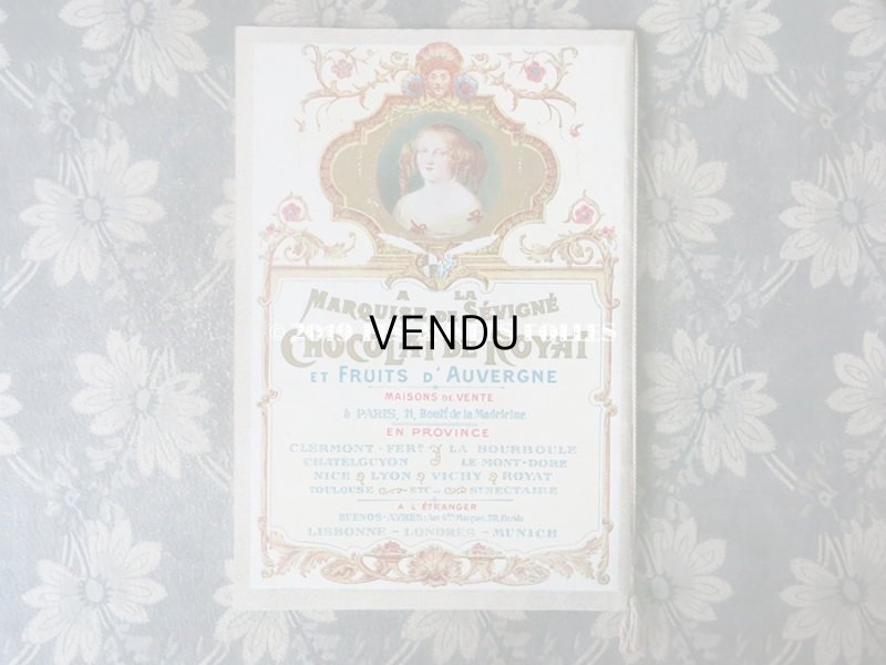 画像9: 1909年 アンティーク 【マルキーズ・ ドゥ・セヴィニエ】 のカタログ A LA MARQUISE DE SEVIGNE CHOCOLAT DE ROYAL