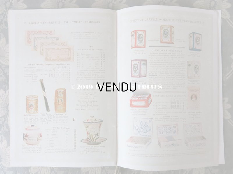 画像6: 1909年 アンティーク 【マルキーズ・ ドゥ・セヴィニエ】 のカタログ A LA MARQUISE DE SEVIGNE CHOCOLAT DE ROYAL