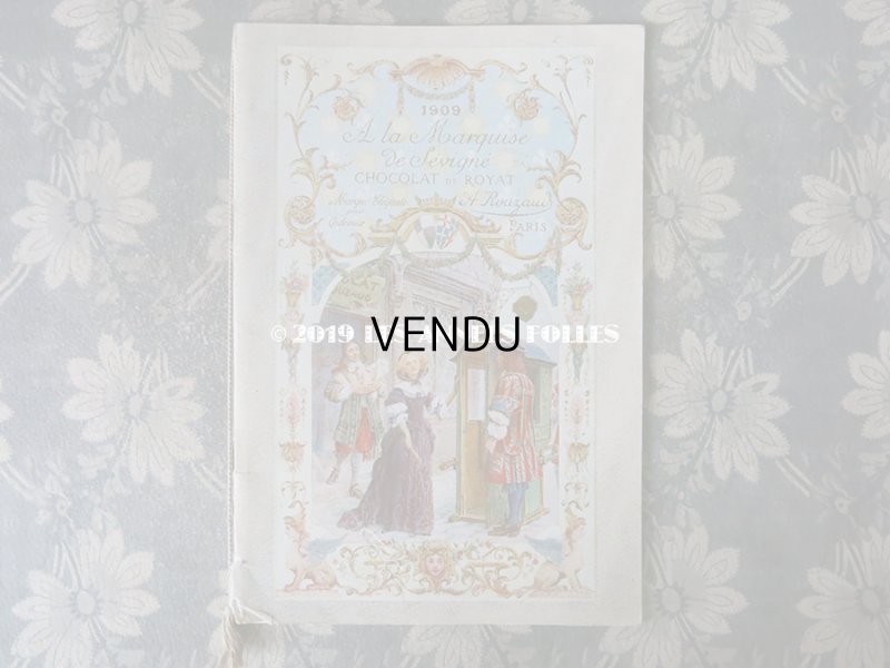 画像8: 1909年 アンティーク 【マルキーズ・ ドゥ・セヴィニエ】 のカタログ A LA MARQUISE DE SEVIGNE CHOCOLAT DE ROYAL