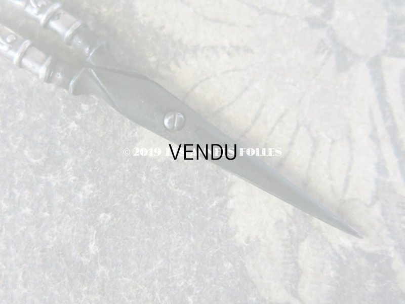 画像3: アンティーク シルバー製 ヤドリギの手芸用ハサミ