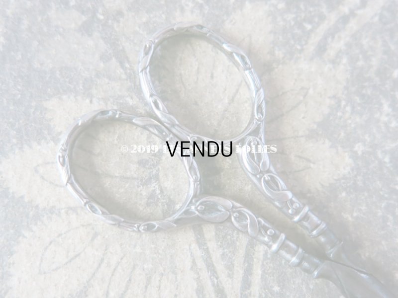 画像4: アンティーク シルバー製 ヤドリギの手芸用ハサミ