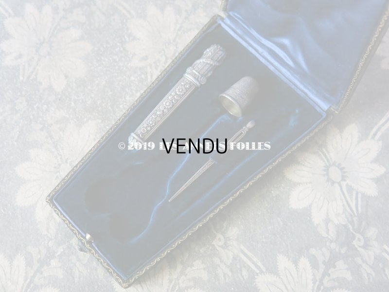 画像6: 19世紀 アンティーク シルバー製 ニードルケース  裁縫道具