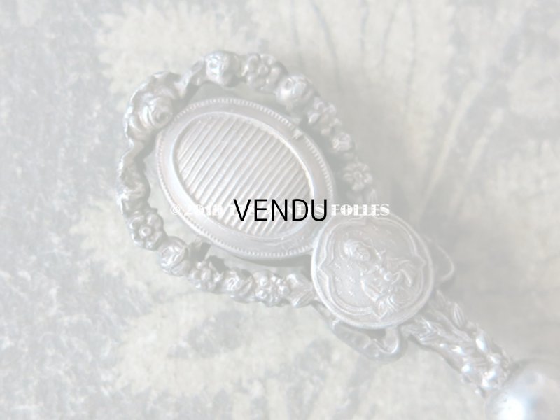 画像3: 1900年代 アンティーク シーリングスタンプ & ブックマーク・ペーパーカッターのセット リボンと花のガーランド　