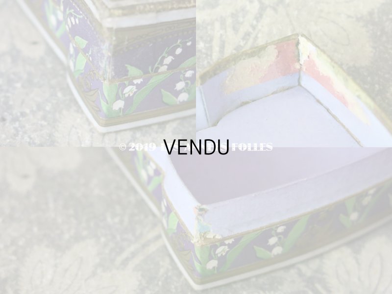 画像8: アンティーク パウダーボックス 鈴蘭 IRRESISTIGLE MUGUET - VIVILLE PARIS -