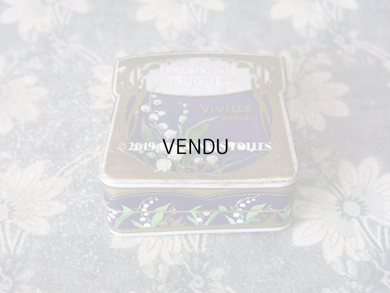 画像2: アンティーク パウダーボックス 鈴蘭 IRRESISTIGLE MUGUET - VIVILLE PARIS -