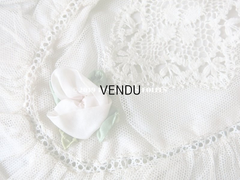 画像5: アンティーク シルク & レース布 ロココモチーフ付