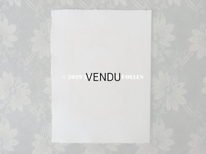 画像4: アンティーク メニューカード 天使＆薔薇のガーランド 1860-1910