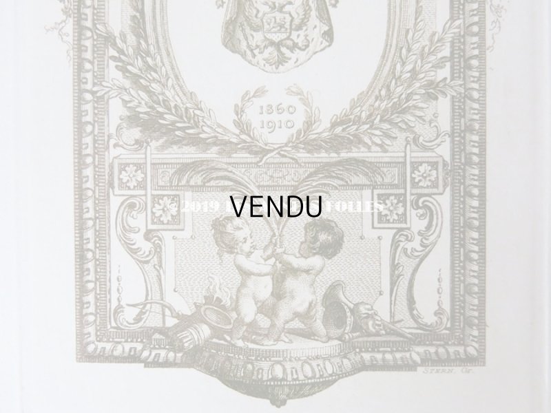 画像6: アンティーク メニューカード 天使＆薔薇のガーランド 1860-1910