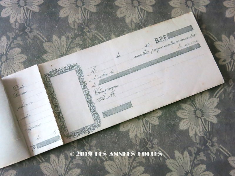 画像1: 1931年 アンティーク 取引記録のカルネ CARNET DE TRAITES (167)