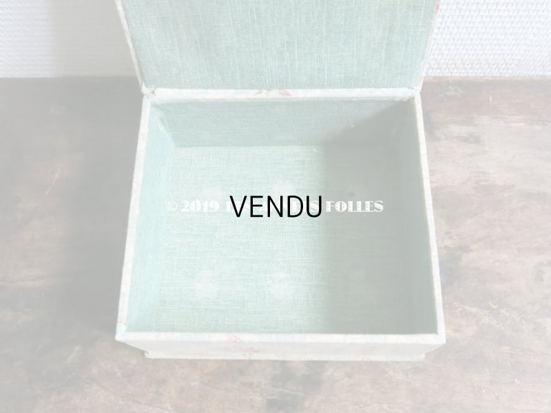 画像6: 1900年代 アンティーク 薔薇 & 草花のガーランド  カルトナージュボックス