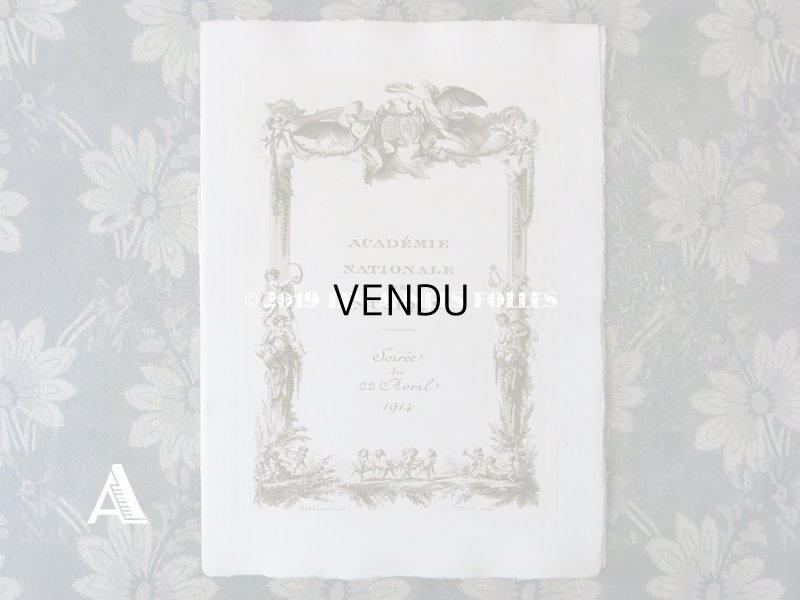 画像3: 1914年 アンティーク  イギリス国王&女王を招いた オペラ座の舞台の演目カード