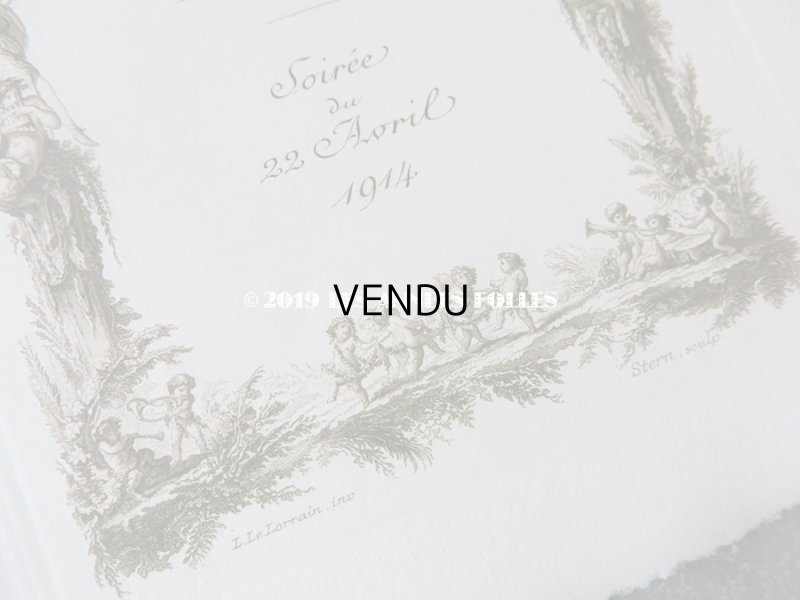 画像9: 1914年 アンティーク  イギリス国王&女王を招いた オペラ座の舞台の演目カード