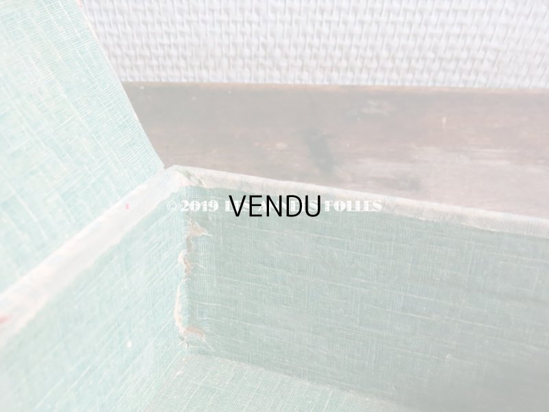 画像7: 1900年代 アンティーク 薔薇 & 草花のガーランド  カルトナージュボックス