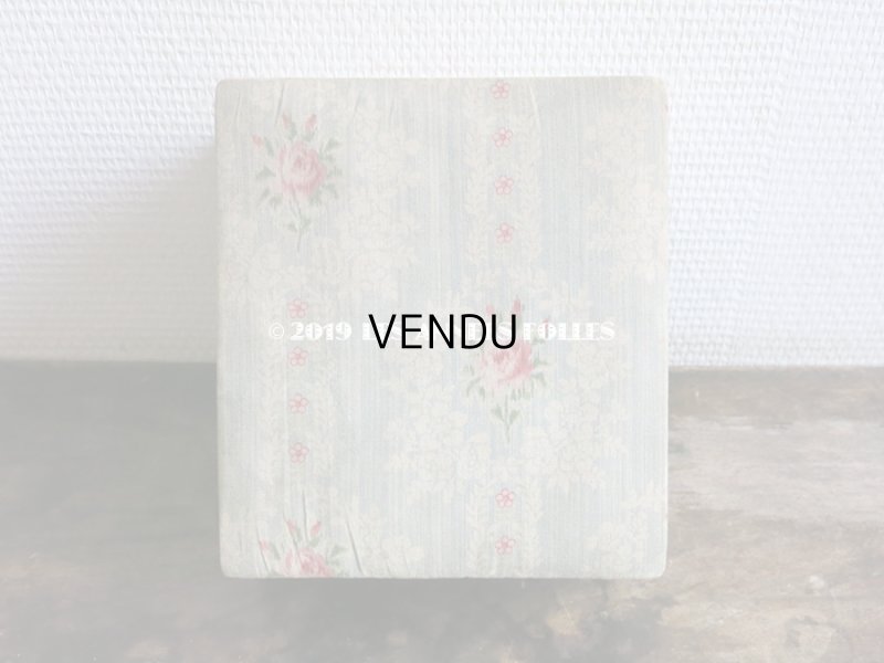 画像3: 1900年代 アンティーク 薔薇 & 草花のガーランド  カルトナージュボックス