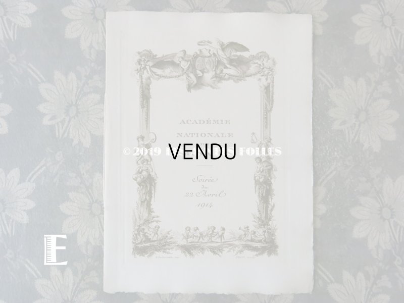 画像19: 1914年 アンティーク  イギリス国王&女王を招いた オペラ座の舞台の演目カード