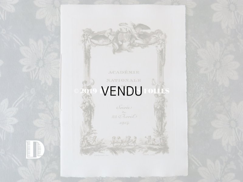 画像18: 1914年 アンティーク  イギリス国王&女王を招いた オペラ座の舞台の演目カード