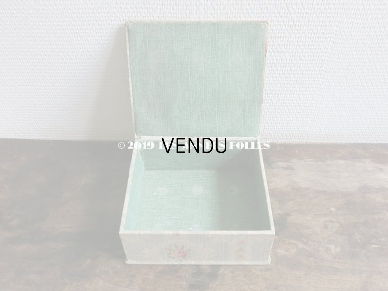 画像5: 1900年代 アンティーク 薔薇 & 草花のガーランド  カルトナージュボックス