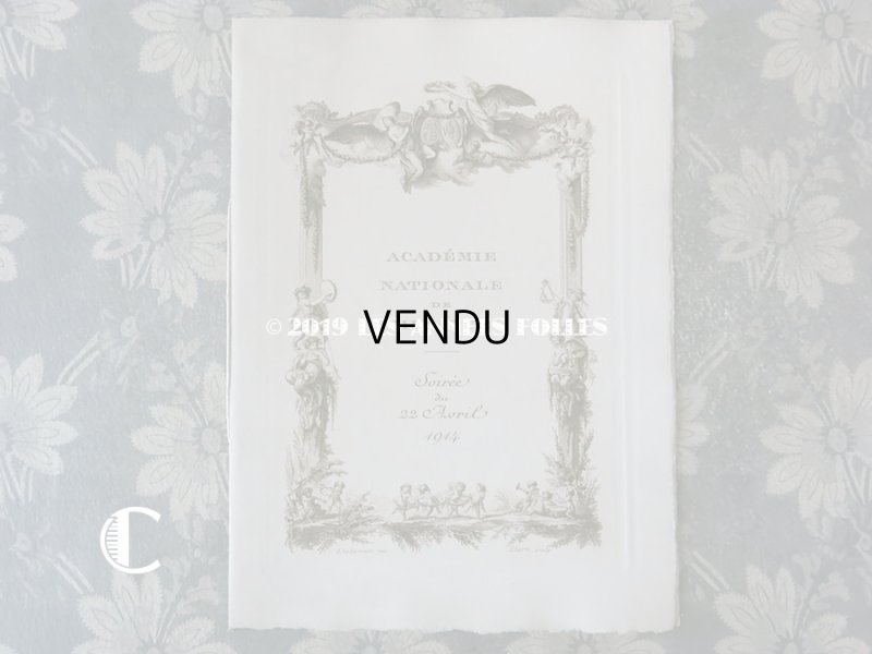 画像17: 1914年 アンティーク  イギリス国王&女王を招いた オペラ座の舞台の演目カード