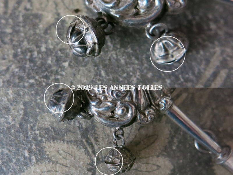 画像6: 19世紀 ナポレオン3世時代 アンティーク ラトル シルバー製