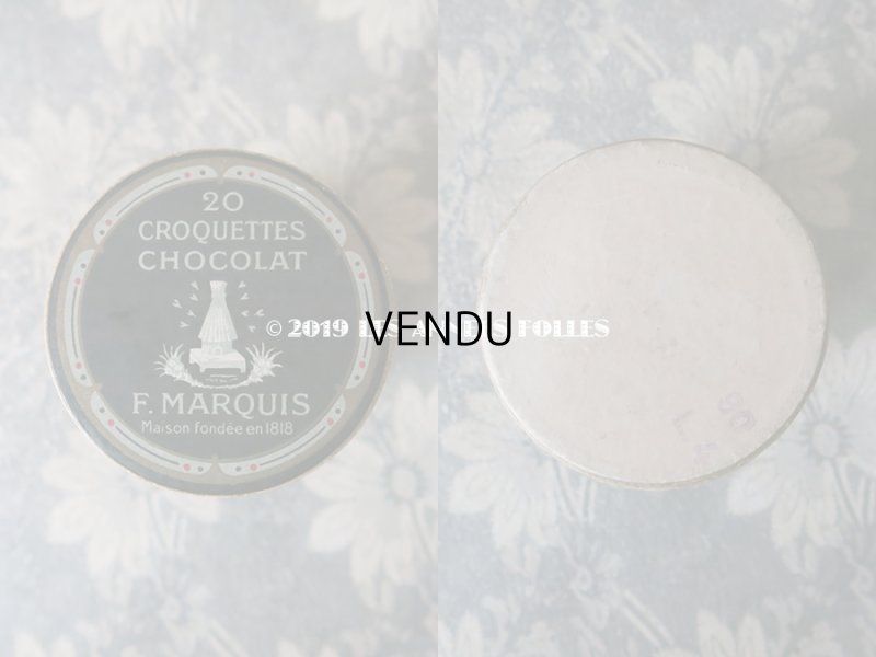 画像4: 1900年代 アンティーク 『ショコラ・フランソワ・マルキ』のお菓子箱 蜜蜂柄 20 CROQUETTES CHOCOLAT  - CHOCOLAT FRANCOIS MARQUIS PARIS -