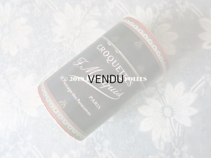 画像3: 1900年代 アンティーク 『ショコラ・フランソワ・マルキ』のお菓子箱 蜜蜂柄 20 CROQUETTES CHOCOLAT  - CHOCOLAT FRANCOIS MARQUIS PARIS -