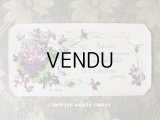 アンティーク 菫のソープラベル SAVON AUX FLEURS FRAICHES DE VIOLETTE - G.LEMOINE PARIS -