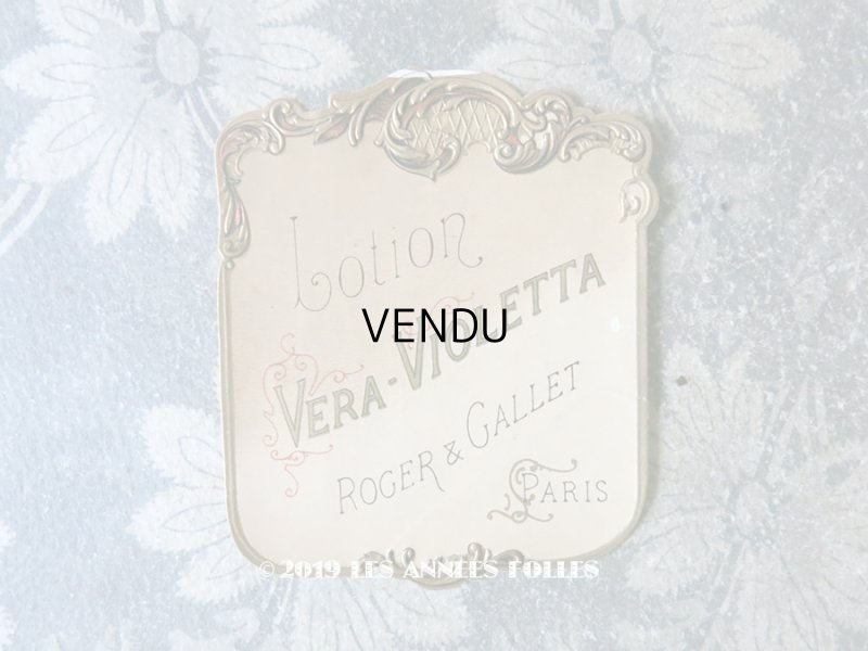 画像1: アンティーク 菫のパフュームのラベル VERA VIOLETTA　- ROGER & GALLET PARIS -