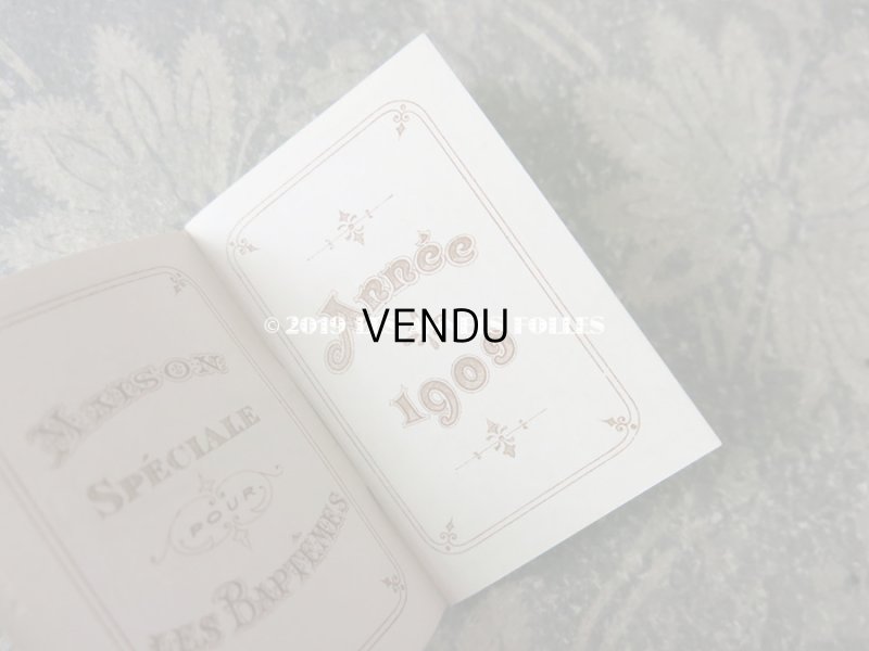 画像5: 1900年代 アンティーク コンフィズリー　オ・べべ・ローズの小さなカレンダーのカルネ  - AU BEBE ROSE -