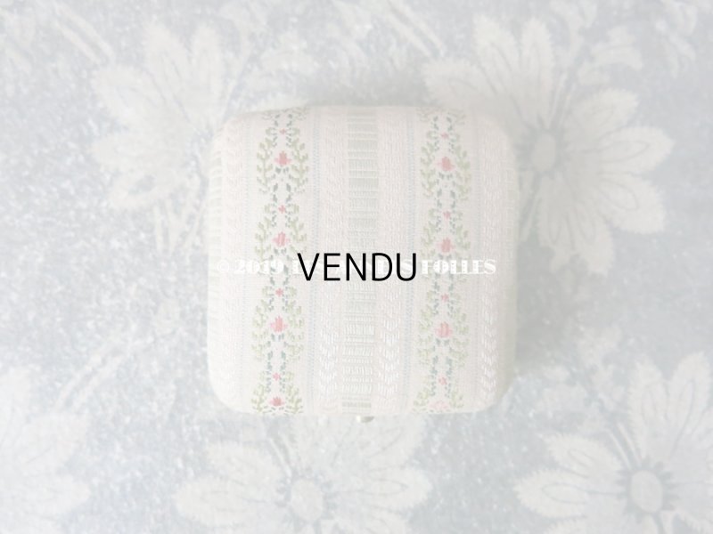 画像3: アンティーク  ジュエリーボックス シルク製ジャガード織 ジュエリーボックス