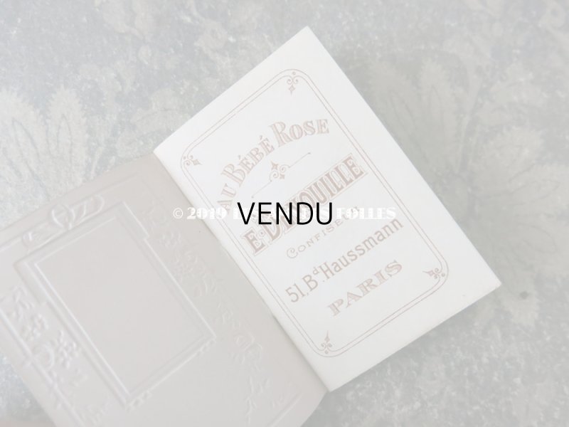 画像4: 1900年代 アンティーク コンフィズリー　オ・べべ・ローズの小さなカレンダーのカルネ  - AU BEBE ROSE -