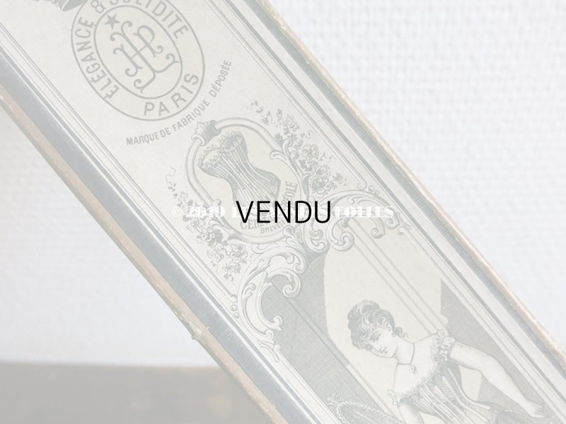 画像5: 19世紀 アンティーク  コルセットのボックス　ELEGANCE & SOLIDITE - H.L.P PARIS  -