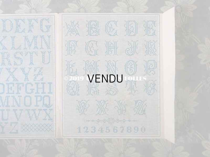 画像7: 19世紀 アンティーク プチポワンの刺繍図案帳 